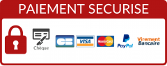 Moyens de paiement autorisés : chèque, virement, carte bancaire (Visa, MasterCard, PayPal)