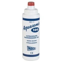 Gel échographie bleuté Parker, Aquasonic 100 (carton de 12 flacons de 250ml)